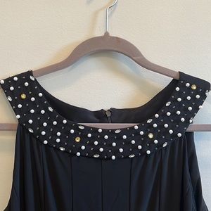 Dressbarn dress with pearls/beads at the neck